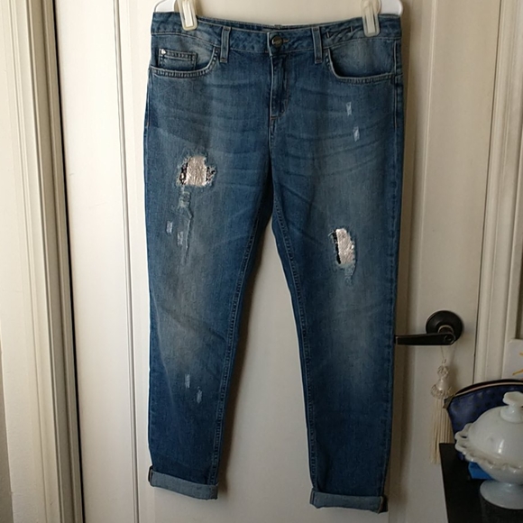 Marella Sport | Jeans | Ripped Sequins Marella Sport Tomboy Fit Jeans 6 |  Poshmark